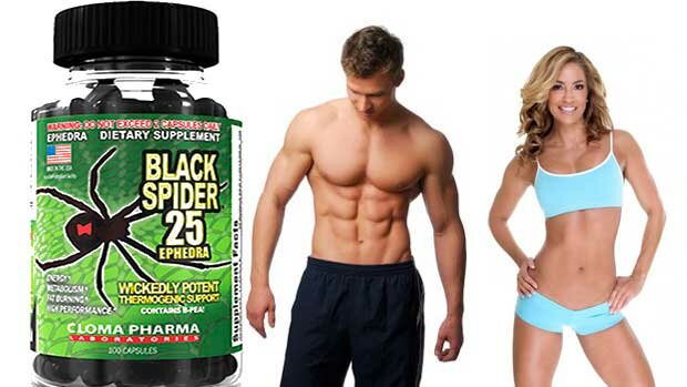 спортивное питание Black spider 25 ephedra Cloma pharma купить, заказать в Киеве и Украине